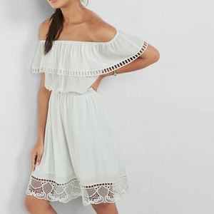 White off the shoulder dress